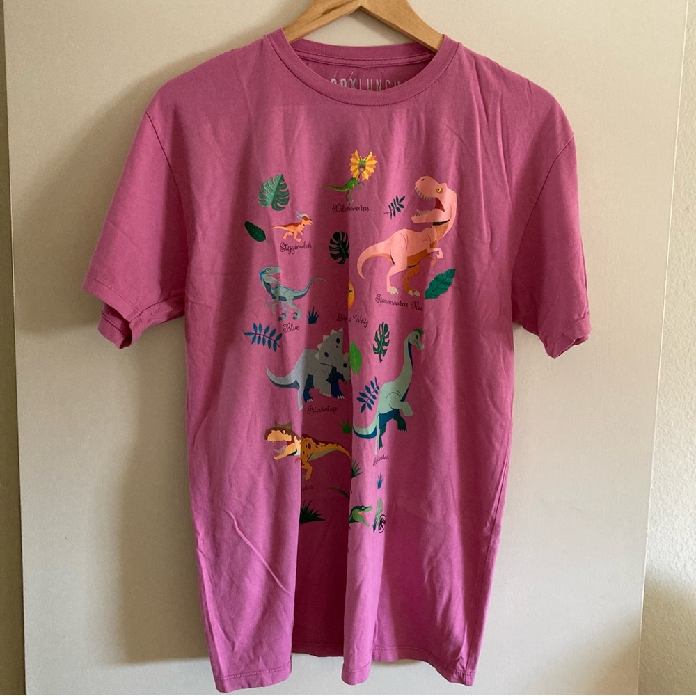 Box Lunch Jurassic Word Animal Crossing Dino Tee | NWT